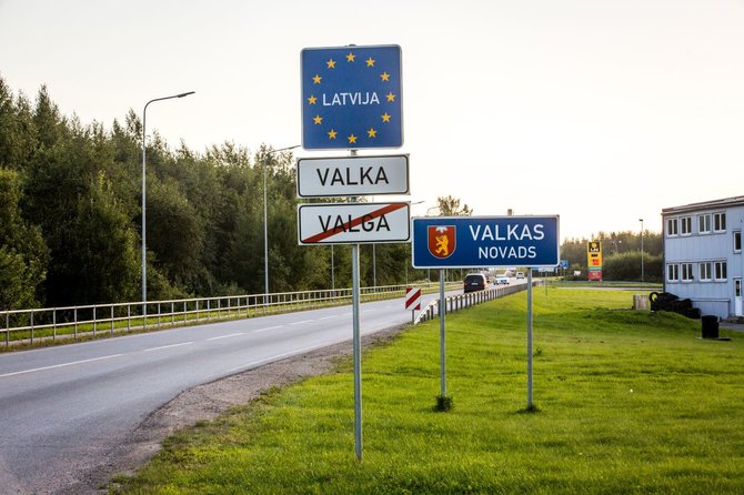 Vidmanto Balkūno / 15min nuotr./Valga – Valka – tas pats miestas esantis dvejose valstybėse