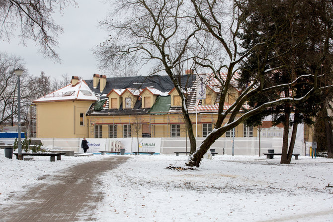 Vidmanto Balkūno / 15min nuotr./Rekonstruojama Lenkijos ambasada