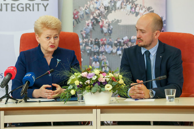 Vidmanto Balkūno / 15min nuotr./ Dalia Grybauskaitė ir Sergejus Muravjovas