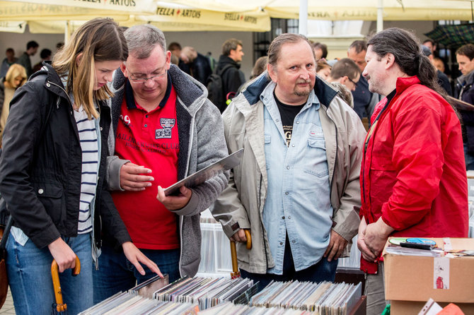 Vidmanto Balkūno / 15min nuotr./„Tarptautinės vinilo dienos“ akimirka