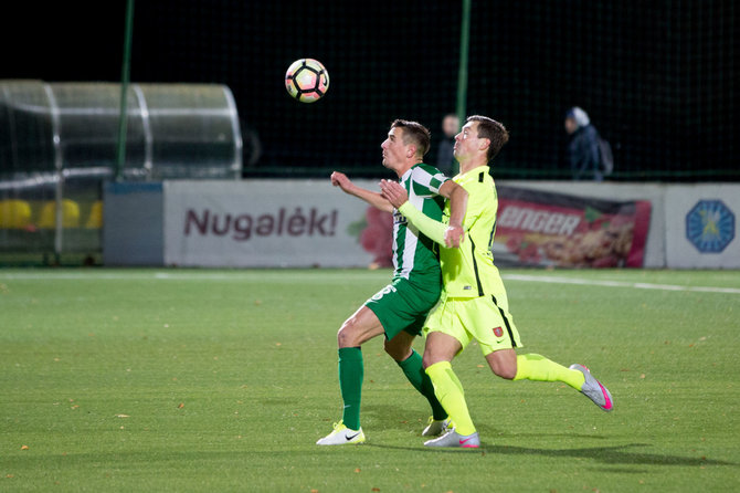 Vidmanto Balkūno / 15min nuotr./A lygos futbolo rungtynės: Vilniaus „Žalgiris“ - „Trakai“