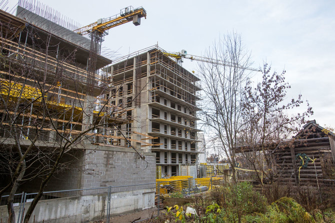 Vidmanto Balkūno / 15min nuotr./Statybos sostinės Lvovo gatvėje 81 ir 83