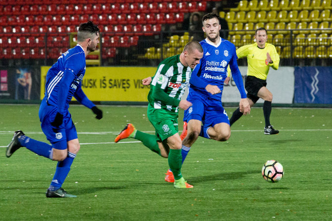 Vidmanto Balkūno / 15min nuotr./A lygos futbolo rungtynės: Vilniaus „Žalgiris“ – „Utenis“