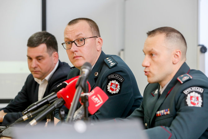 Vidmanto Balkūno / 15min nuotr./Policijos vadovų spaudos konferencija skirta pristatyti policijos veiklos rezultatus