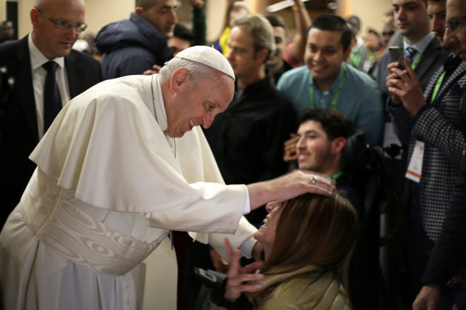 „Dicastery for Laity, Family and Life“ nuotr./Pasaulio jaunimo susitikimas su popiežiumi Pranciškumi