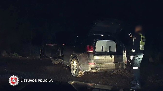 Tauragės apskrities VPK nuotr./Sulaikytas vogtas automobilis