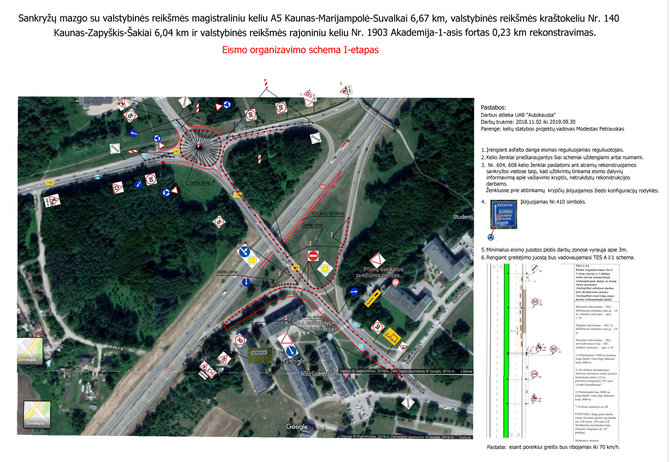 Kauno rajone, ties Akademija, prasidės transporto mazgo rekonstrukcija