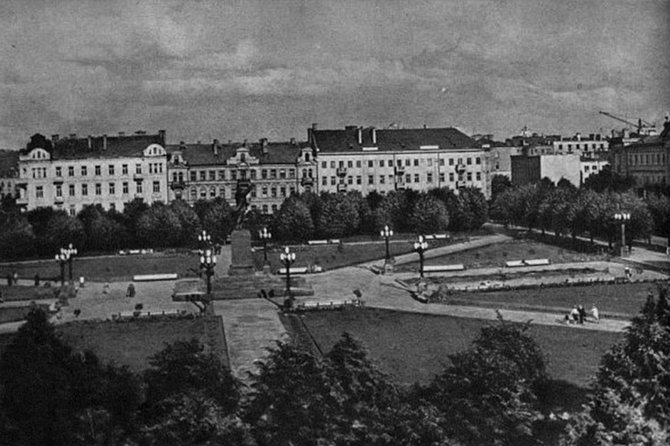 Gido Vyčio asmeninio archyvo nuotr./Lukiškių (tuometė Lenino aikštė) apie 1960 m..