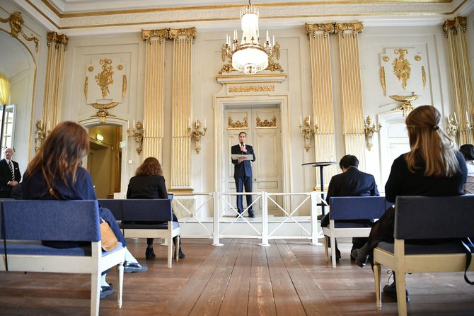 AFP/„Scanpix“ nuotr./Nobelio literatūros premijos paskelbimas