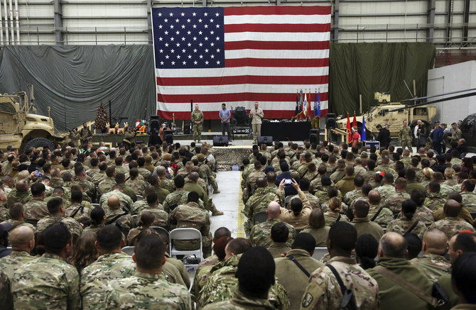 „Scanpix“/AP nuotr./Bagramo karinė JAV bazė Afganistane