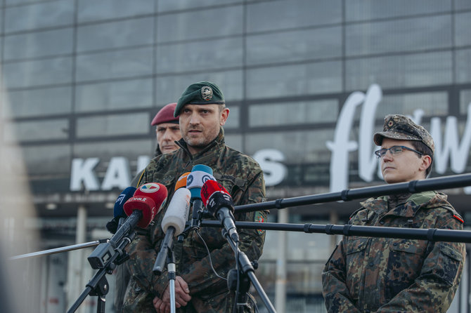 KAM nuotr./Į Lietuvą atvyko NATO priešakinių pajėgų pastiprinimas iš Vokietijos