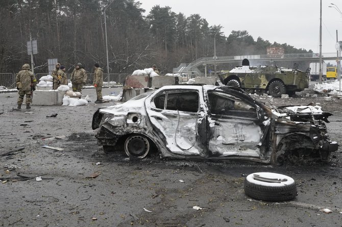 „Scanpix“/AP nuotr./Rusijos karinių veiksmų padariniai Ukrainoje