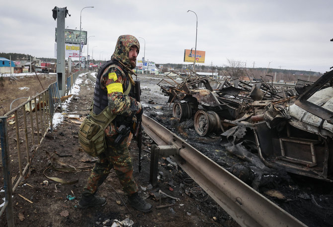 „Scanpix“/AP nuotr./Karo Ukrainoje padariniai