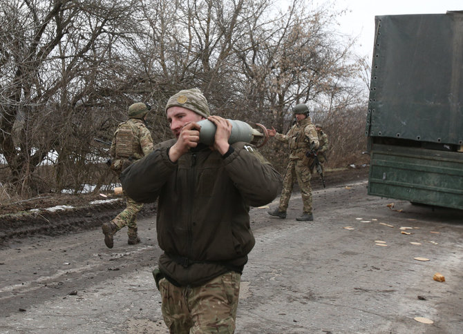 AFP/„Scanpix“ nuotr./Ukrainiečių kariai
