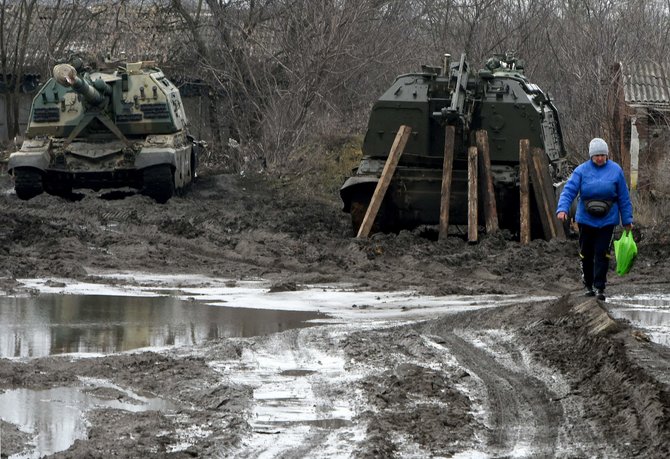 AFP/„Scanpix“ nuotr./Rusija tęsia karinius veiksmus Ukrainoje