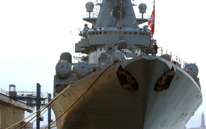 „Reuters“/„Scanpix“ nuotr./Karo laivo „Moskva“