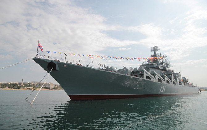 „Reuters“/„Scanpix“ nuotr./Karo laivas „Moskva“