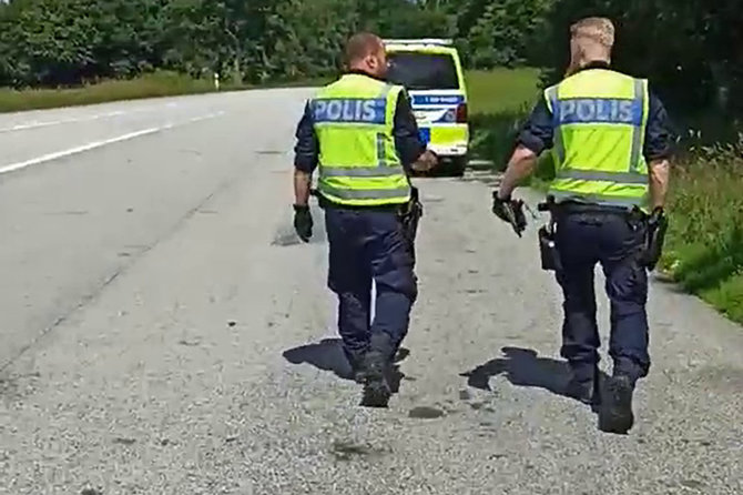 „Gitauta“ nuotr./Švedijos policininkai