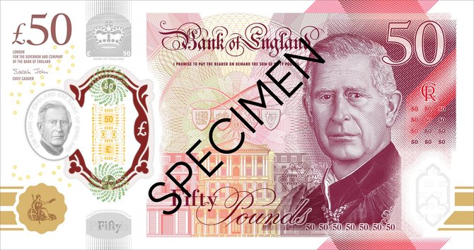 Anglijos banko nuotr./Nauji svaro sterlingo banknotai