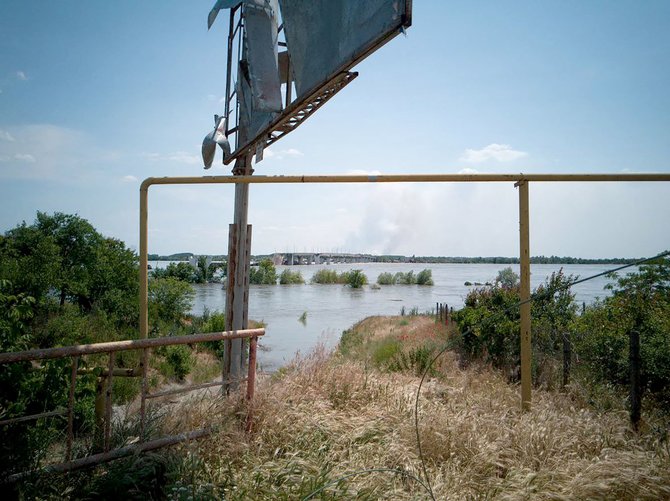 AFP/„Scanpix“ nuotr./Potvynis Chersono regione