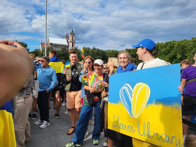 15min nuotr./Koncertas „Keliu vėliavą už Ukrainą NATO“