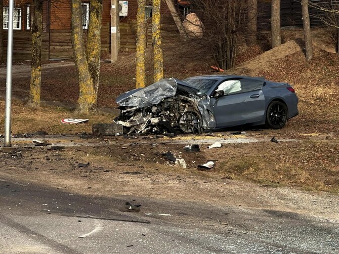 „Šviesa“ nuotr./BMW įvykio vietoje