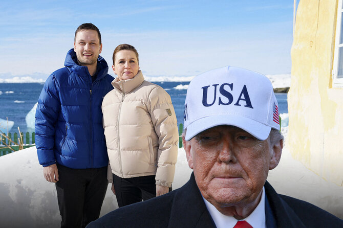 Mette Frederiksen, Jensas-Frederikas Nielsenas ir Donaldas Trumpas