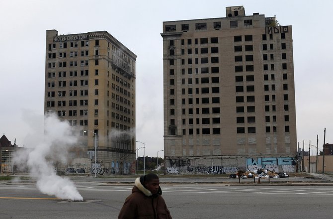 „Reuters“/„Scanpix“ nuotr./Sunykęs Detroito miestas