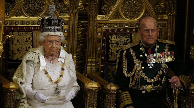 „Scanpix“/AP nuotr./Karalienė Elžbieta II ir Princas Filipas 