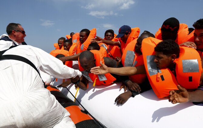 „Reuters“/„Scanpix“ nuotr./Migrantų gelbėjimo operacija