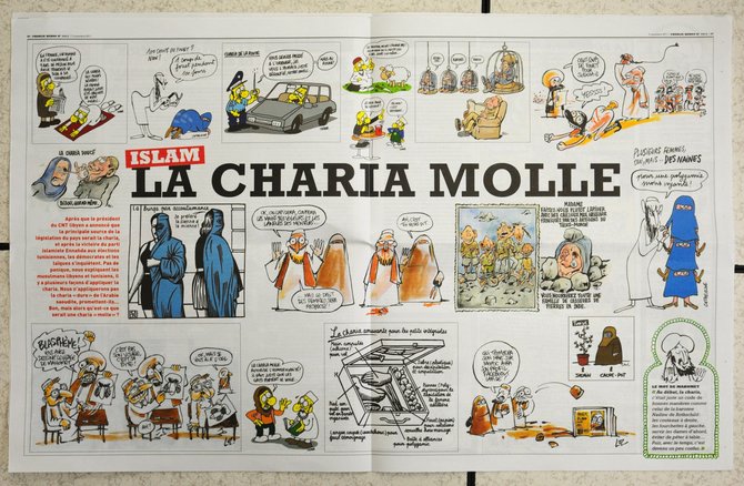 AFP/„Scanpix“ nuotr./Charlie Hebdo karikatūra