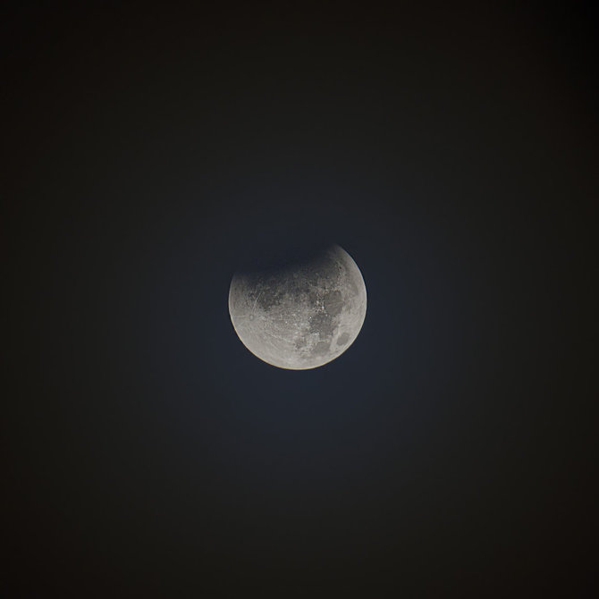 15min.lt skaitytojo Juozo Šmatausko nuotr./Mėnulio užtemimas Lietuvoje