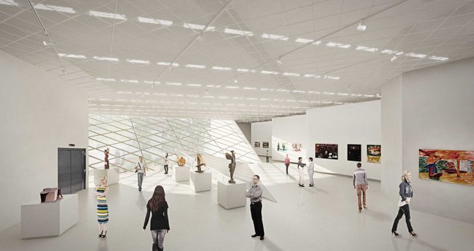 Sauliaus Žiūros nuotr./Architektas Daniel Libeskind Vilniuje pristatė Modernaus meno centro muziejaus pastato projektą
