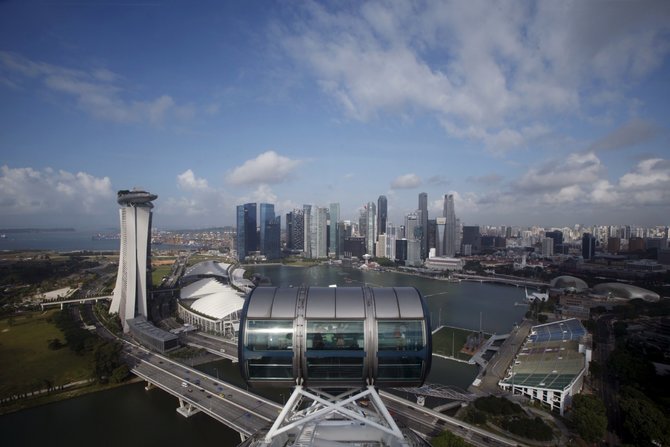 „Reuters“/„Scanpix“ nuotr./Singapūras – ant nedidelės salos išaugęs megapolis
