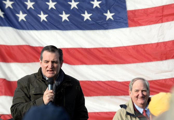 AFP/„Scanpix“ nuotr./Kandidatas į JAV prezidento postą Tedas Cruzas