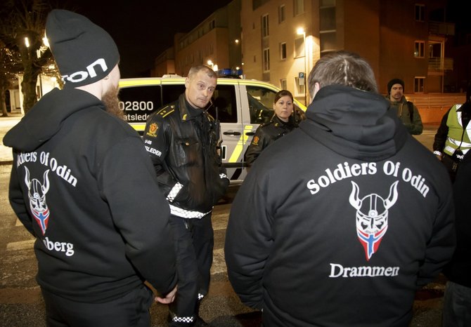 „Scanpix“/AP nuotr./„Odino karių“ savanoriai Norvegijoje ir Suomijoje