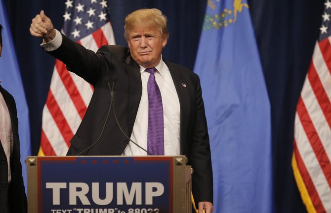 „Reuters“/„Scanpix“ nuotr./Trumpas laimėjo balsavimą respublikonų sueigose Nevadoje