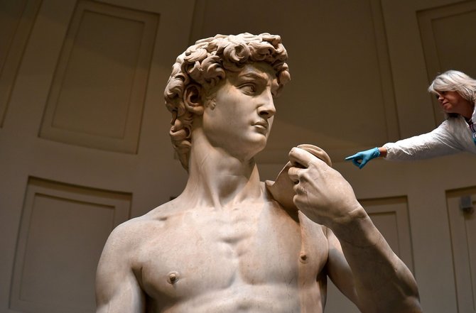 AFP/„Scanpix“ nuotr./Akademijos galerijoje Florencijoje bus valoma garsioji Michelangelo „Dovydo“ skulptūra