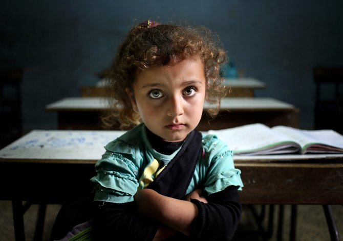 „Scanpix“/AP nuotr./Karo siaubumus išgyvenę Sirijos vaikai