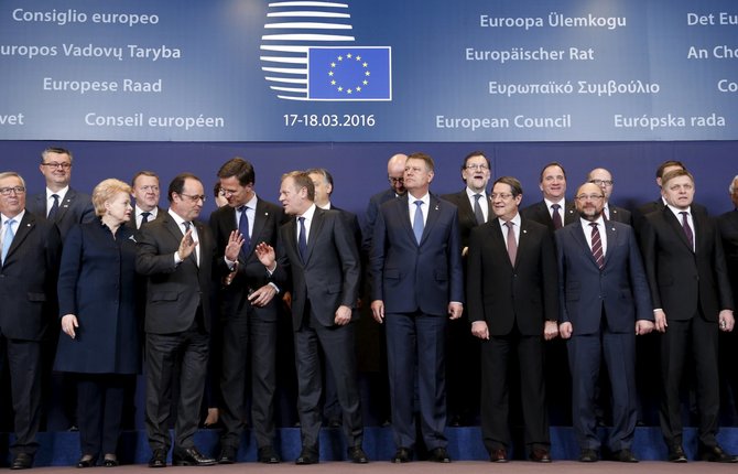 „Reuters“/„Scanpix“ nuotr./Europos Komisijos Europos Vadovų Tarybos posėdis