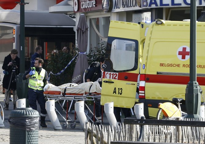 „Reuters“/„Scanpix“ nuotr./Policijos ir teroristų susišaudymas Briuselyje 