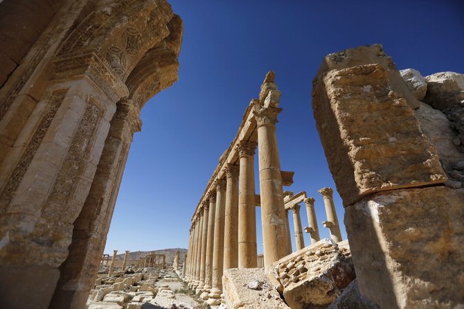 „Reuters“/„Scanpix“ nuotr./Atkovotas Palmyros miestas Sirijoje