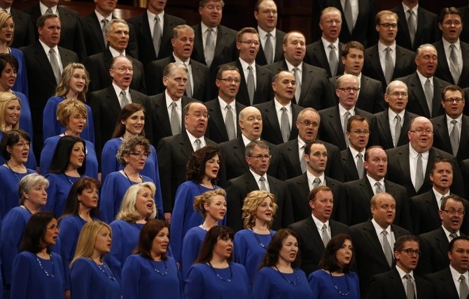 AFP/„Scanpix“ nuotr./Mormonų bažnyčios konferencija Solt Leik Sityje