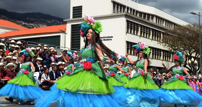 „Scanpix“/„Sipa USA“ nuotr./Gėlių festivalis Madeiroje