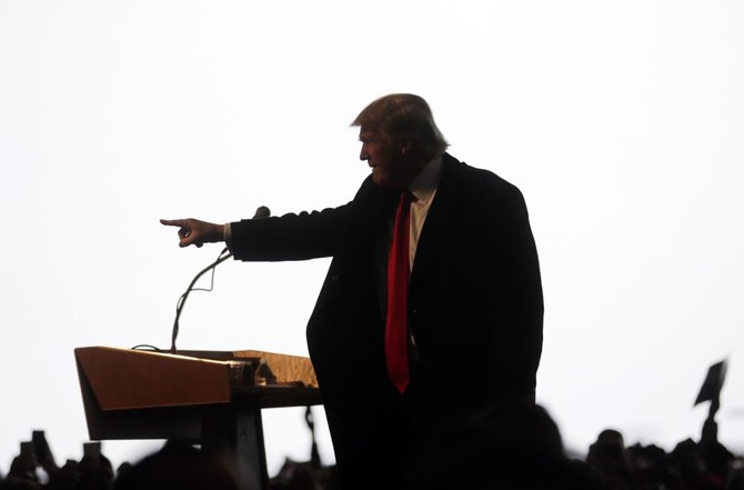 „Scanpix“/AP nuotr./Donaldo Trumpo agitacinis renginys Niujorke