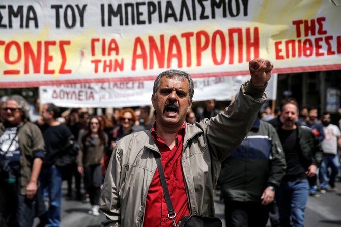 „Reuters“/„Scanpix“ nuotr./Streikas Graikijoje