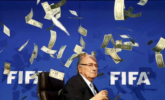 „Reuters“/„Scanpix“ nuotr./FIFA vadovas Seppas Blatteris