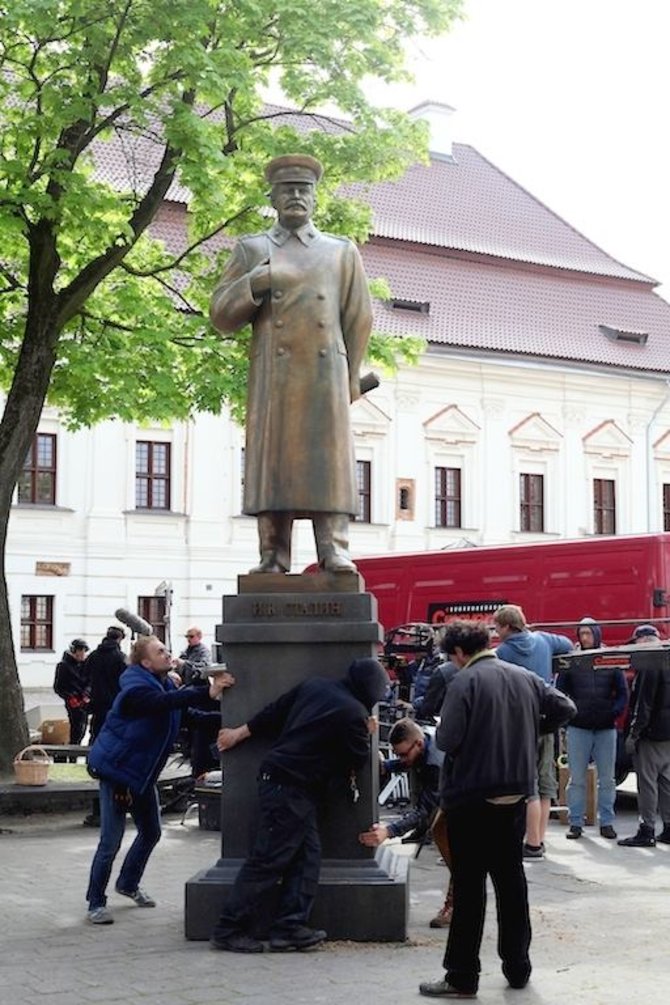 Astos Martinonytės nuotr./Filmo „Tarp pilkų debesų“ filmavimas Kaune