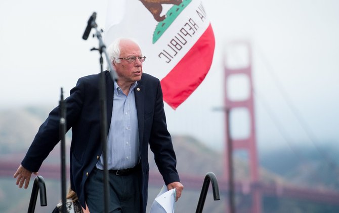 „Scanpix“/AP nuotr./Bernie Sandersas ir jo rinkėjai