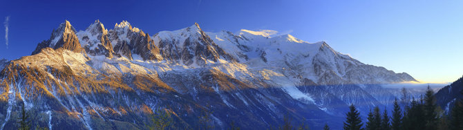Vida Press nuotr./Alpėse esantis Monblanas – aukščiausias Vakarų Europos kalnas